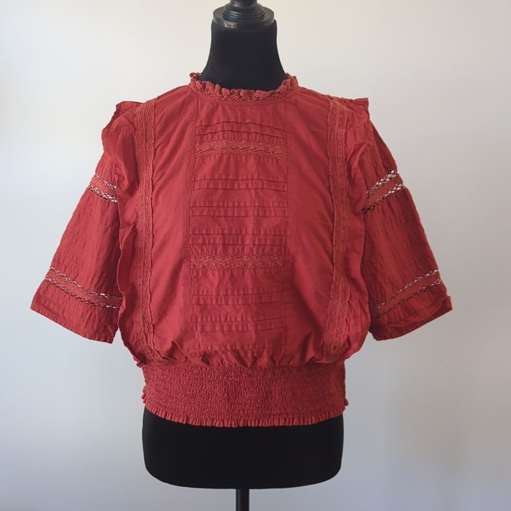Rust Red  Women's Top Size XL Broadway 38